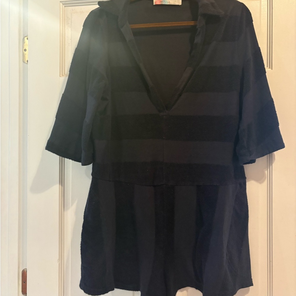 Free People Black Striped Mini Dress